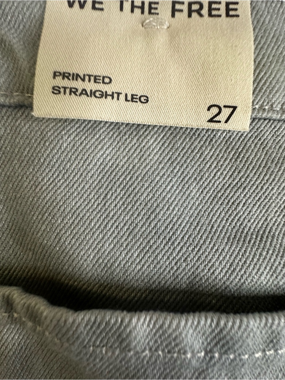 Free People We The Free Tinsley Printed Jeans NWT - Picture 4 of 5